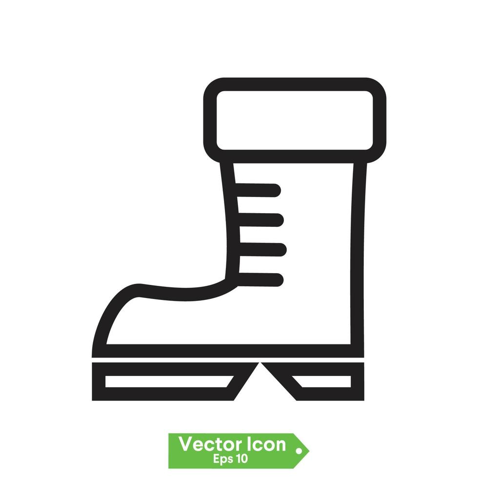 boots icon. boots line icon vector