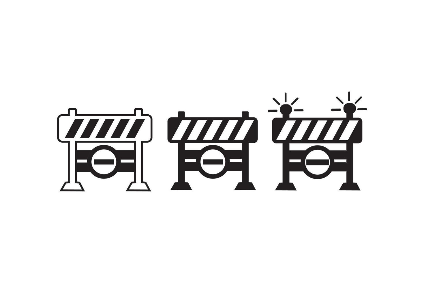 Roadblock icon vector image