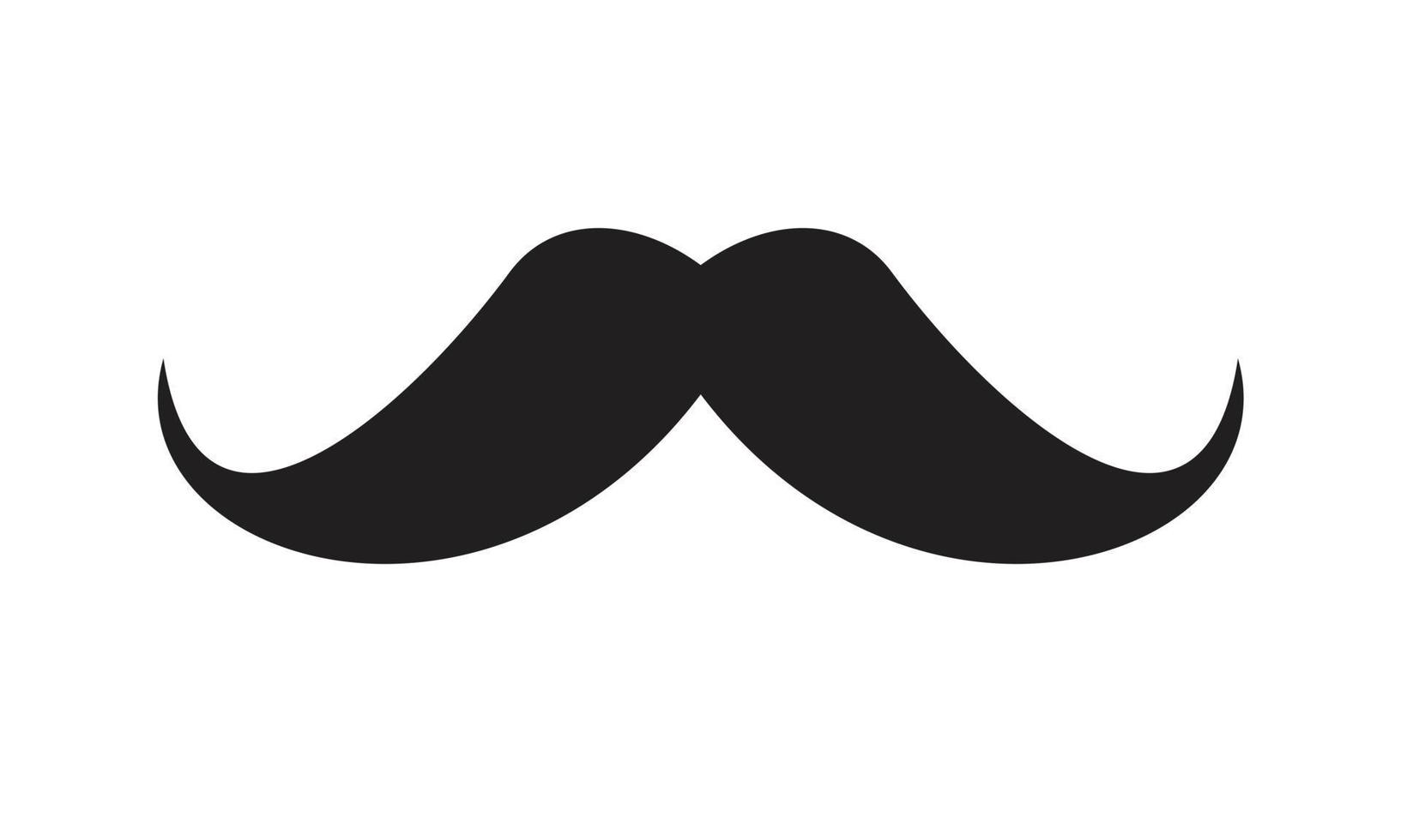 Italy mustache Icon template black color editable.  Italy mustache Icon symbol Flat vector illustration for graphic and web design.