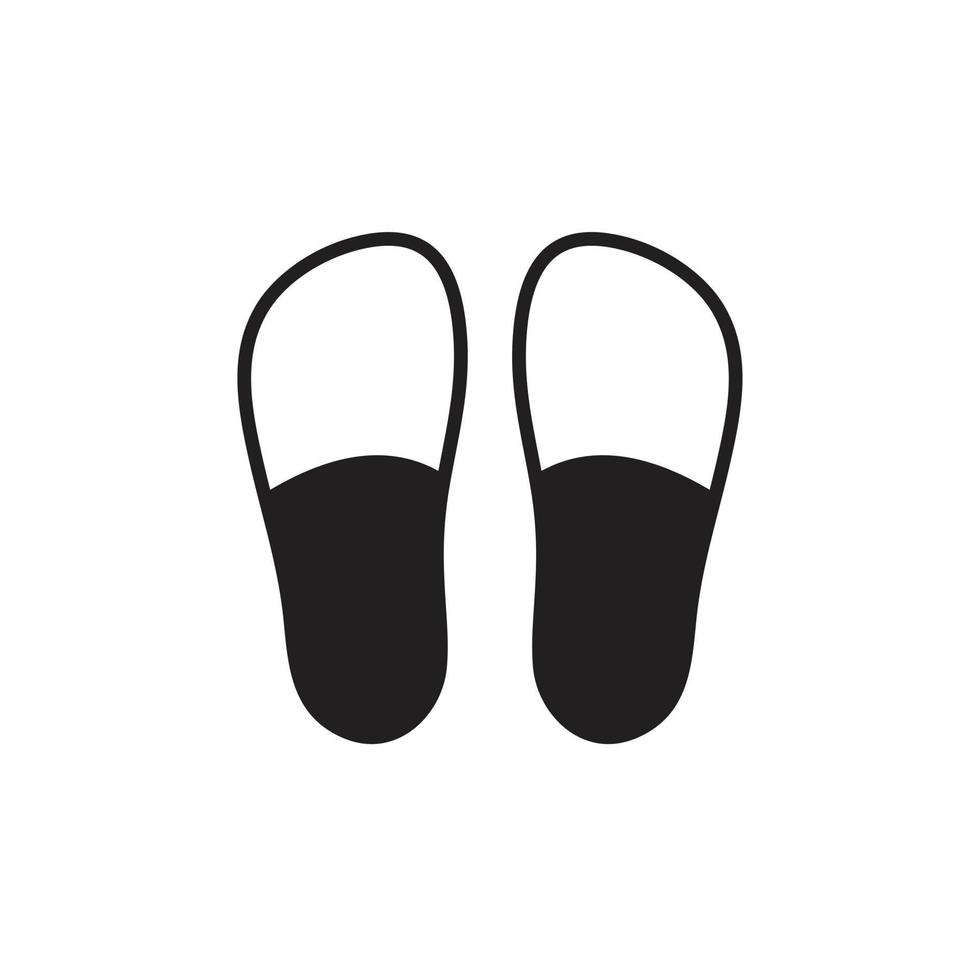 zapatillas icono plantilla color negro editable. ilustración de vector plano de símbolo de icono de zapatillas para diseño gráfico y web.