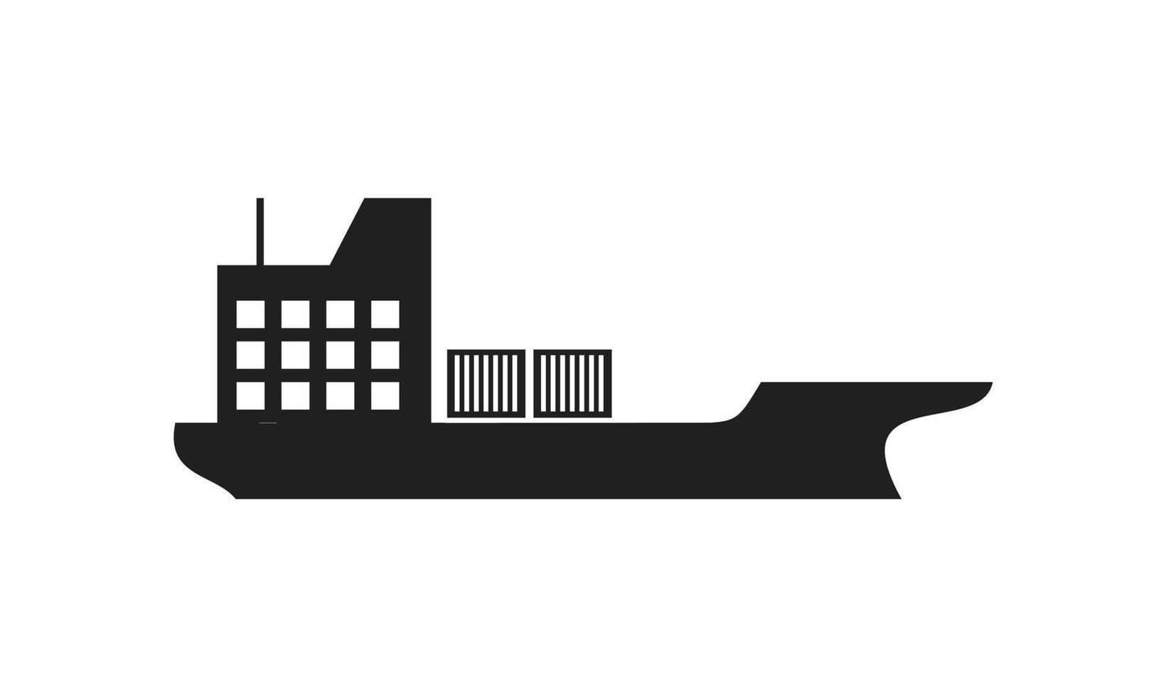 Barge icon template black color editable. Barge icon symbol Flat vector illustration for graphic and web design.