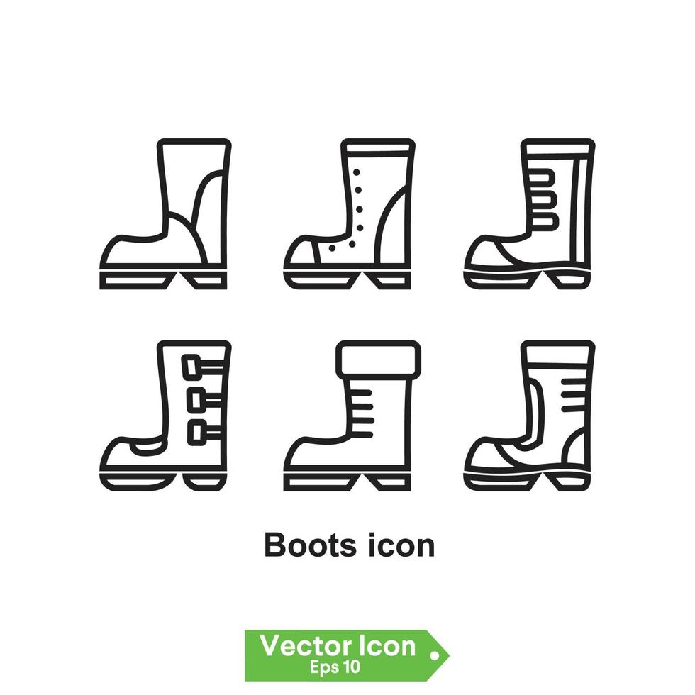 boots icon. boots line icon vector