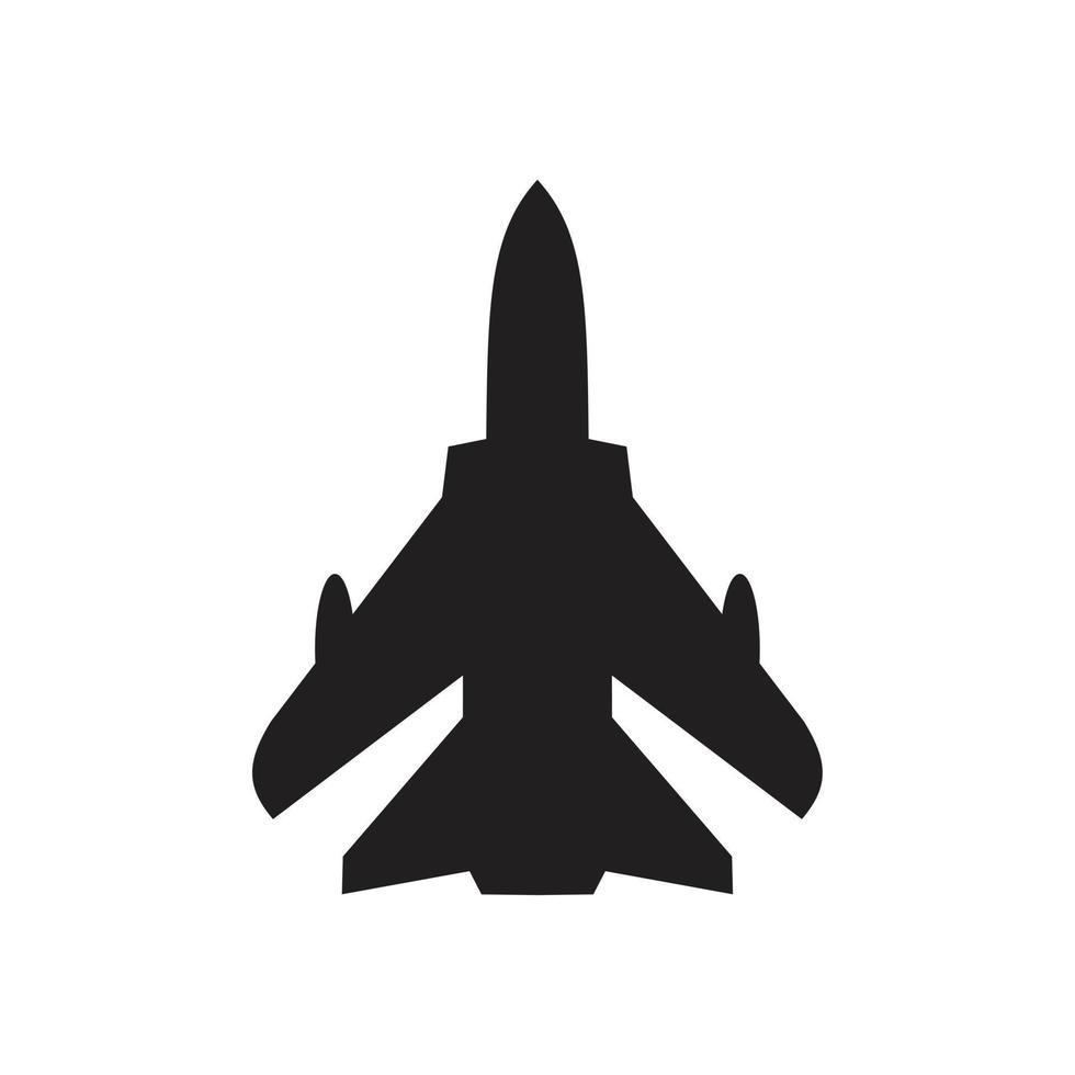 jet plane icon template black color editable. jet plane icon symbol Flat vector illustration for graphic and web design.