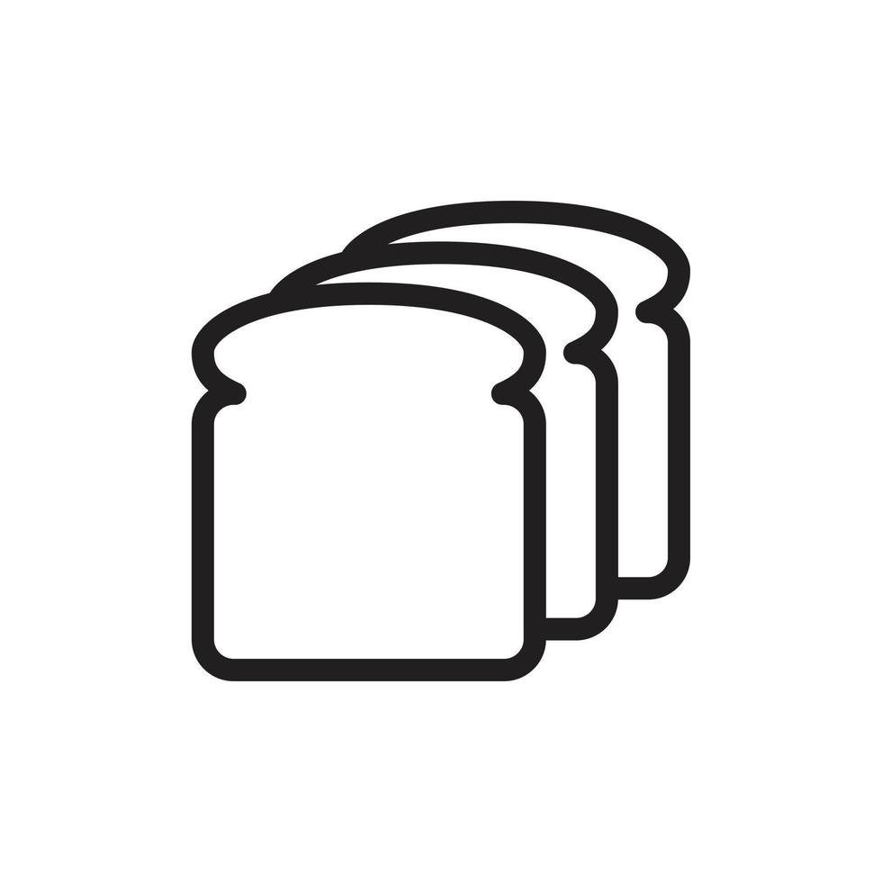 Bread Icon template black color editable. Bread Icon symbol Flat vector illustration for graphic and web design.