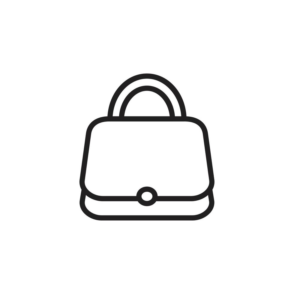 Handbag icon template black color editable. Handbag icon symbol Flat vector illustration for graphic and web design.