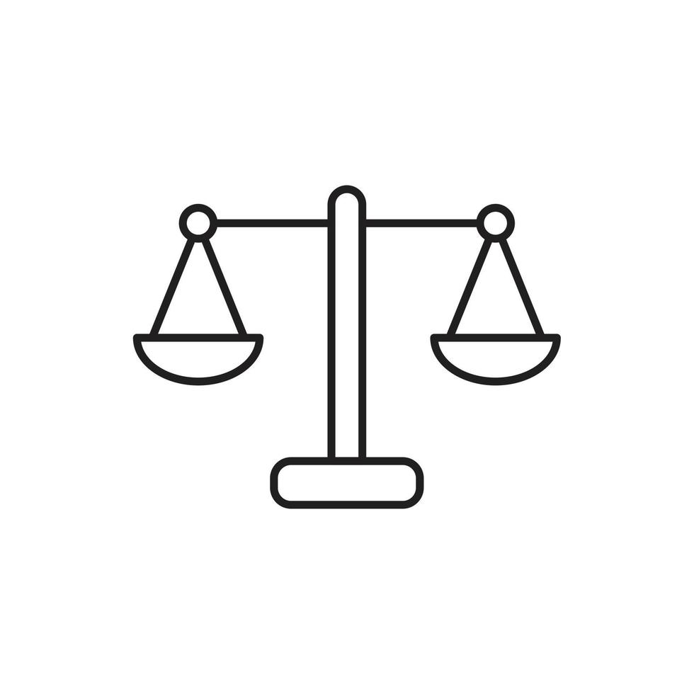 scale icon template black color editable. vector