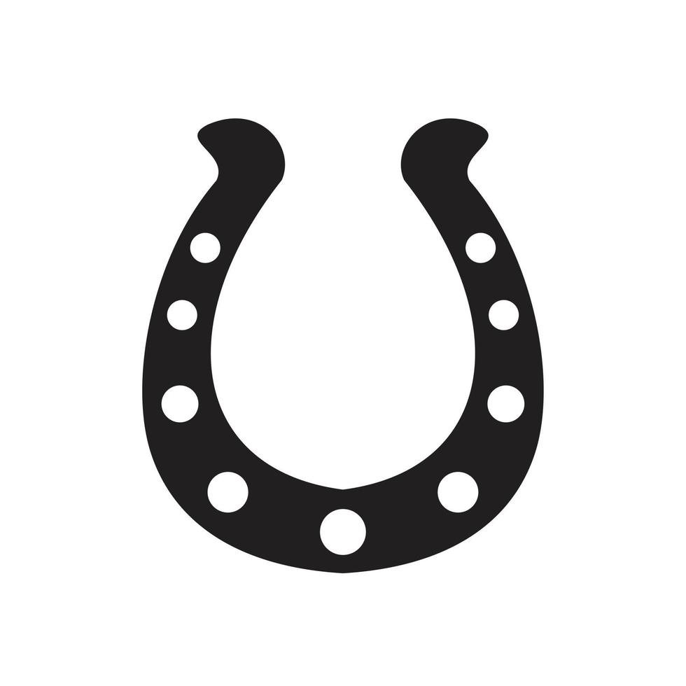 Horse shoe Icon template black color editable. Horse shoe Icon symbol Flat vector illustration for graphic and web design.