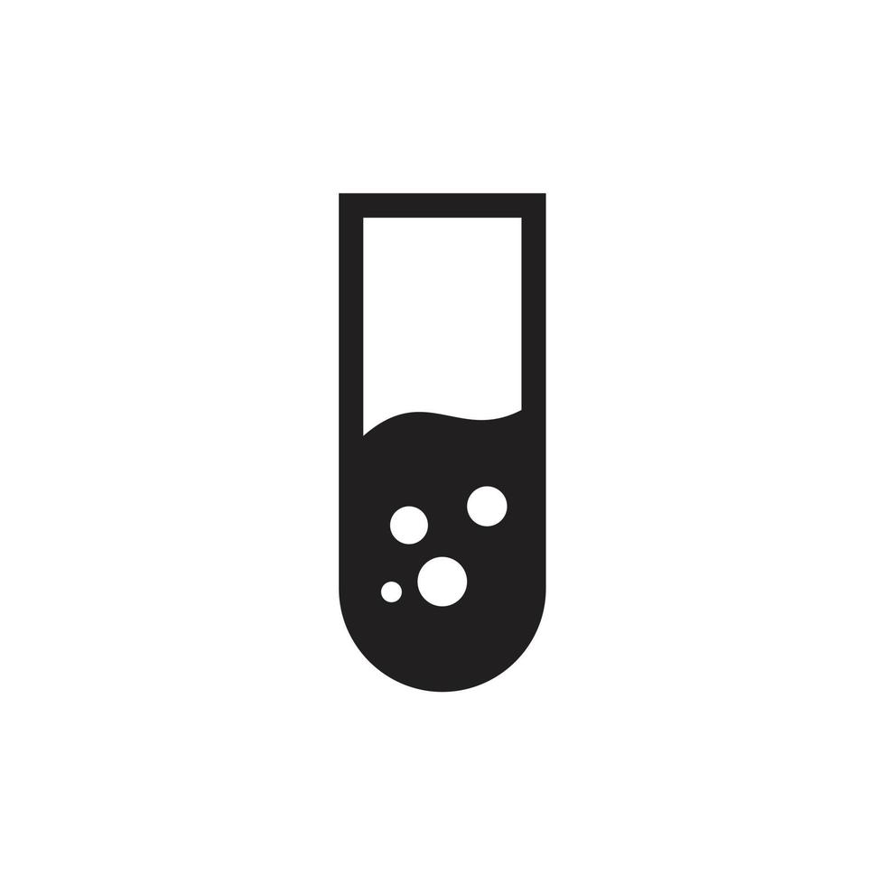 laboratory glass icon template black color editable. vector