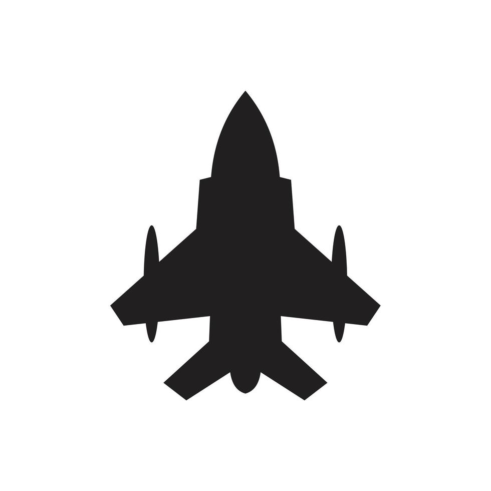 plantilla de icono de avión a reacción editable en color negro. Ilustración de vector plano de símbolo de icono de avión a reacción para diseño gráfico y web.