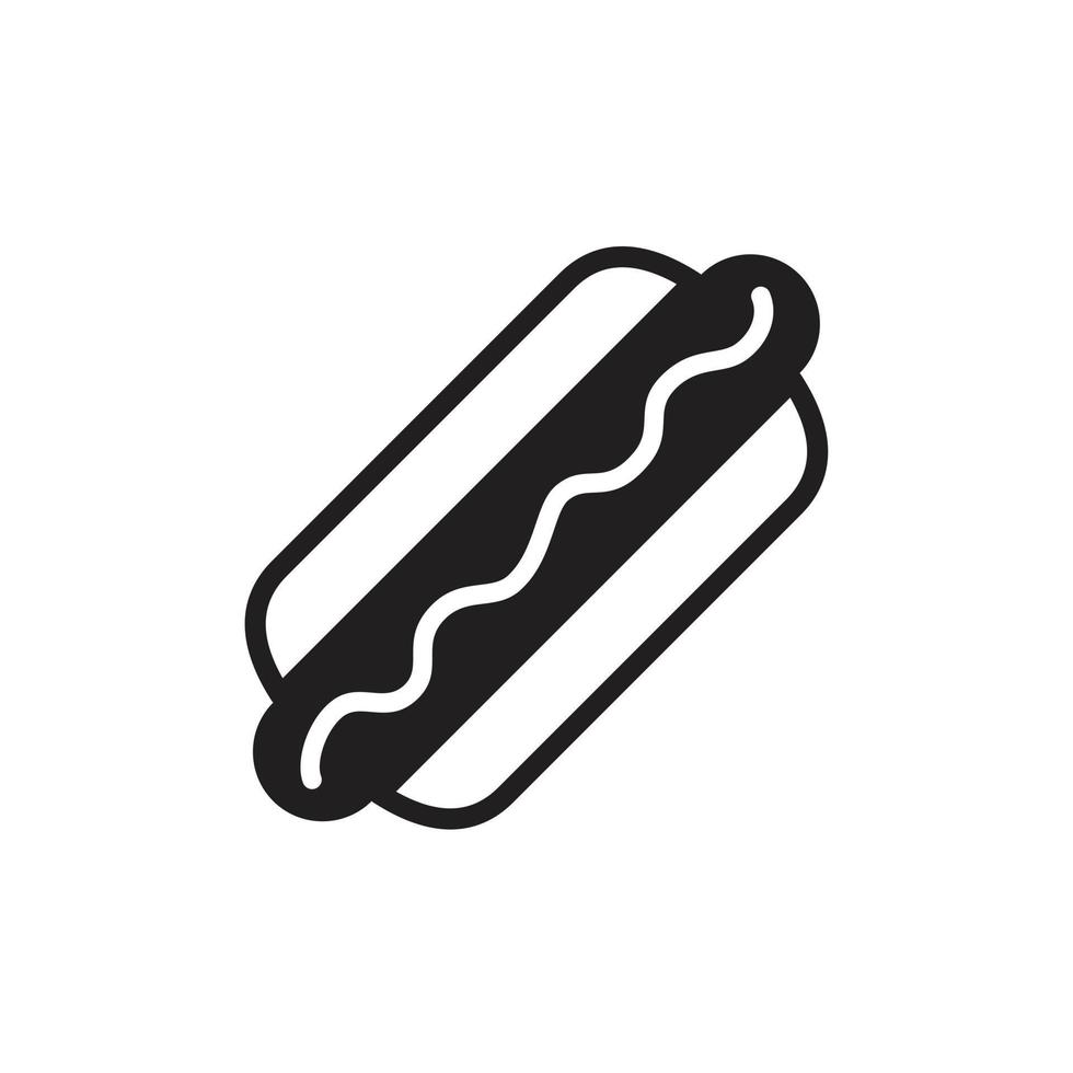 Hot Dog icon template black color editable. Hot Dog icon symbol Flat vector illustration for graphic and web design.