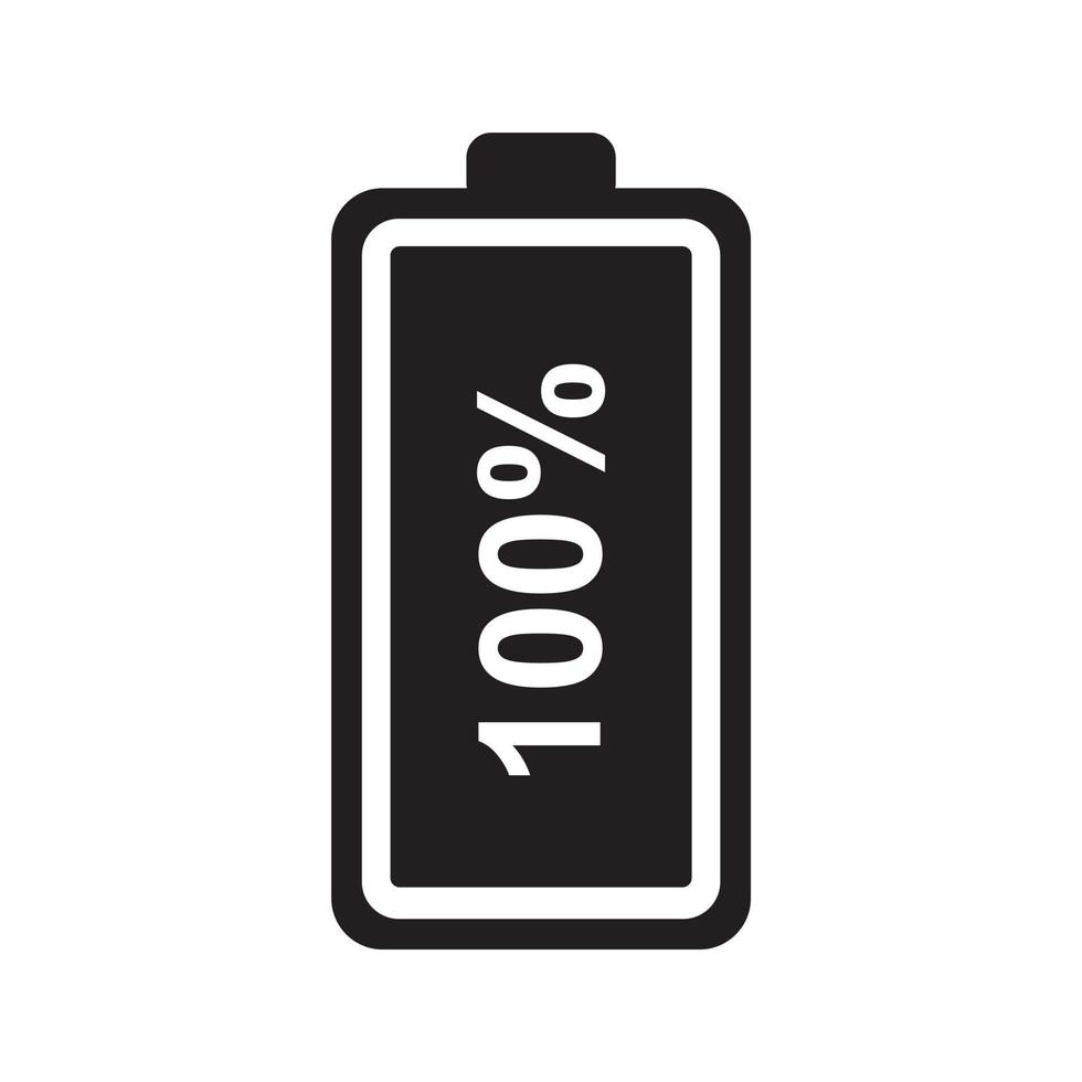 Low and full Battery charging icon template black color editable. Low and full Battery charging icon symbol Flat vector illustration for graphic and web design.