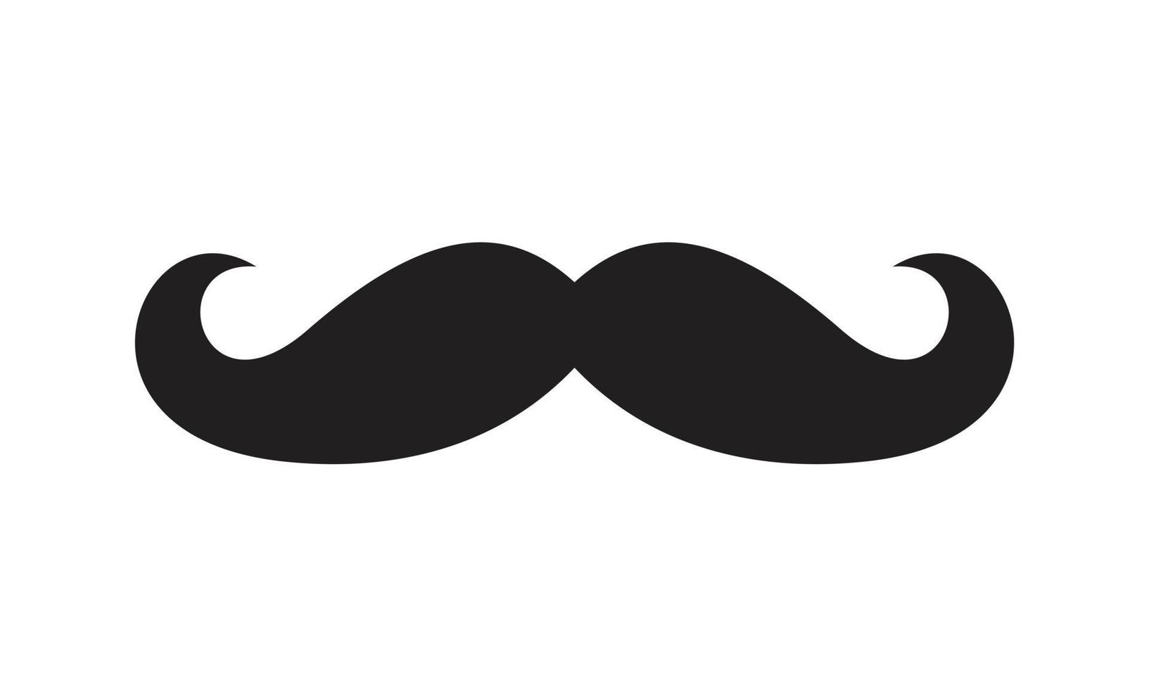 Italy mustache Icon template black color editable.  Italy mustache Icon symbol Flat vector illustration for graphic and web design.