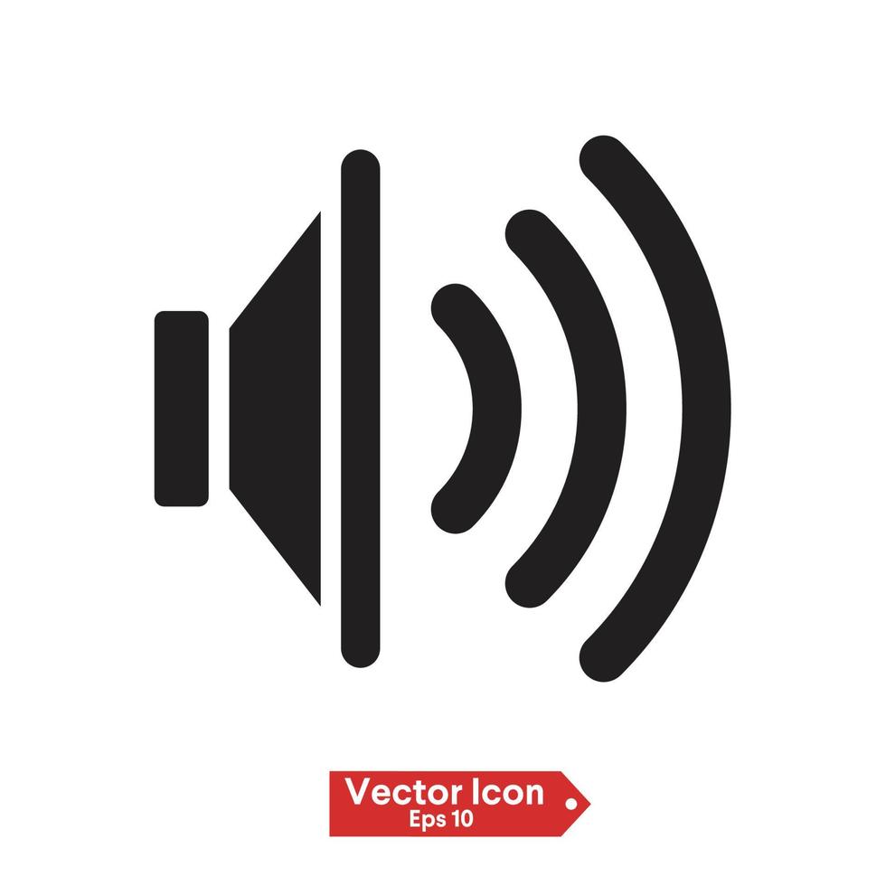 Plantillas vectoriales de icono de altavoz vector