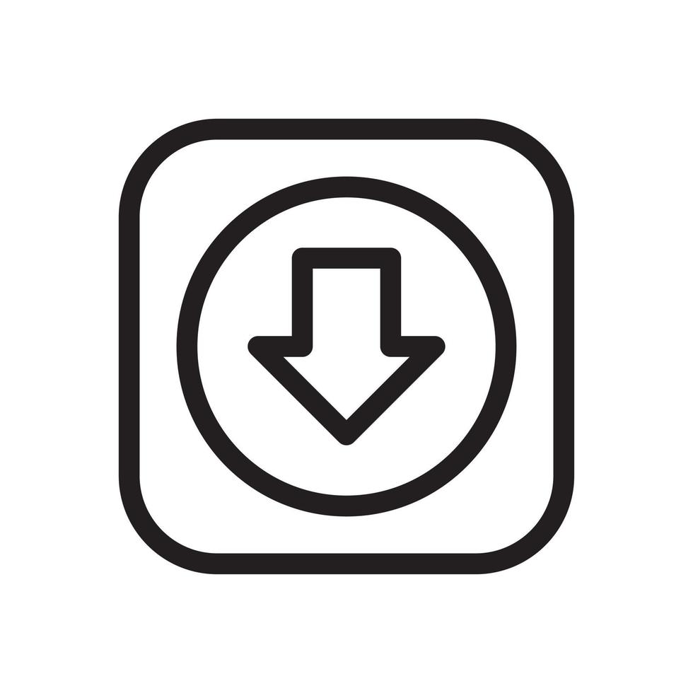Download file icon template black color editable. Download file icon symbol Flat vector sign isolated on white background. Simple logo vector illustration for graphic and web design.