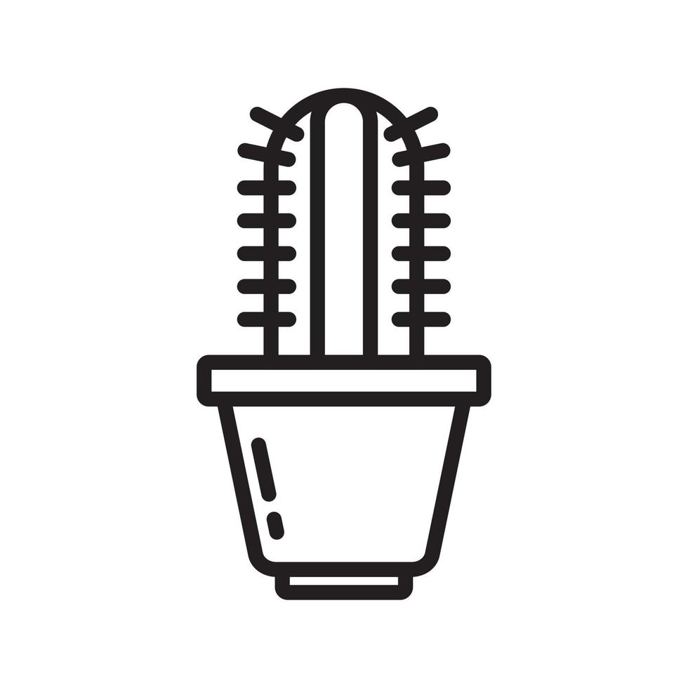 Cactus and Succulent pot icon template black color editable. Cactus and Succulent pot icon symbol Flat vector illustration for graphic and web design.