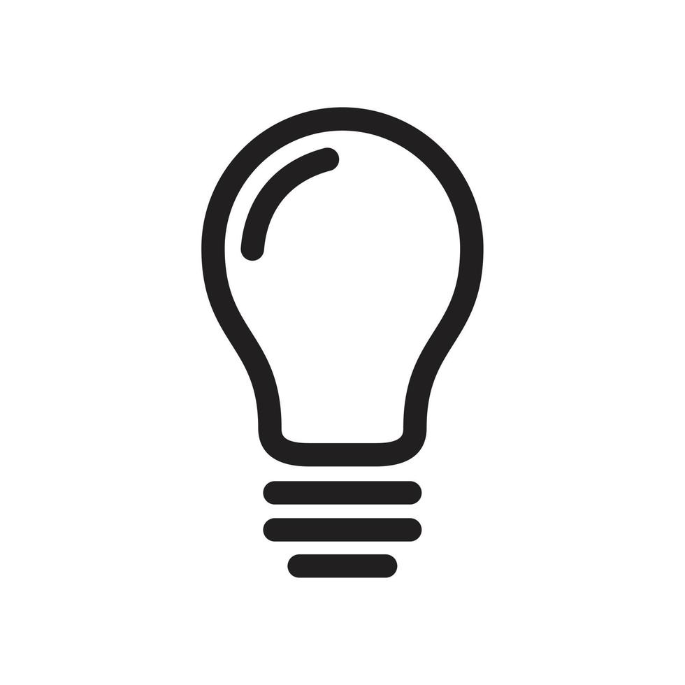 Bulb Lamp Icon template black color editable. Bulb Lamp Icon symbol Flat vector illustration for graphic and web design.