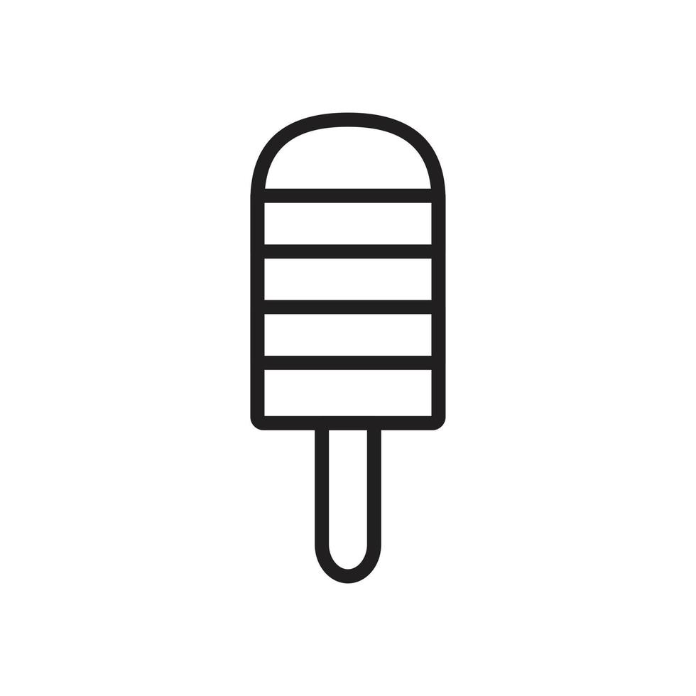 Ice cream Icon template black color editable. Ice cream symbol Flat vector illustration for graphic and web design.