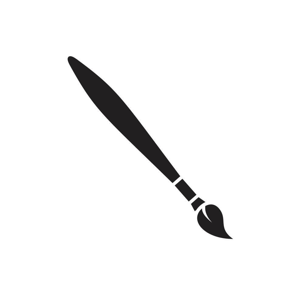 Paint brush icon symbol Flat vector illustration for graphic and web