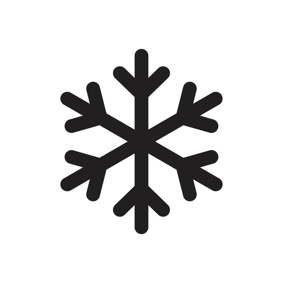 congelado, plantilla de icono de nieve color negro editable. Congelado, símbolo de icono de nieve ilustración vectorial plana para diseño gráfico y web. vector