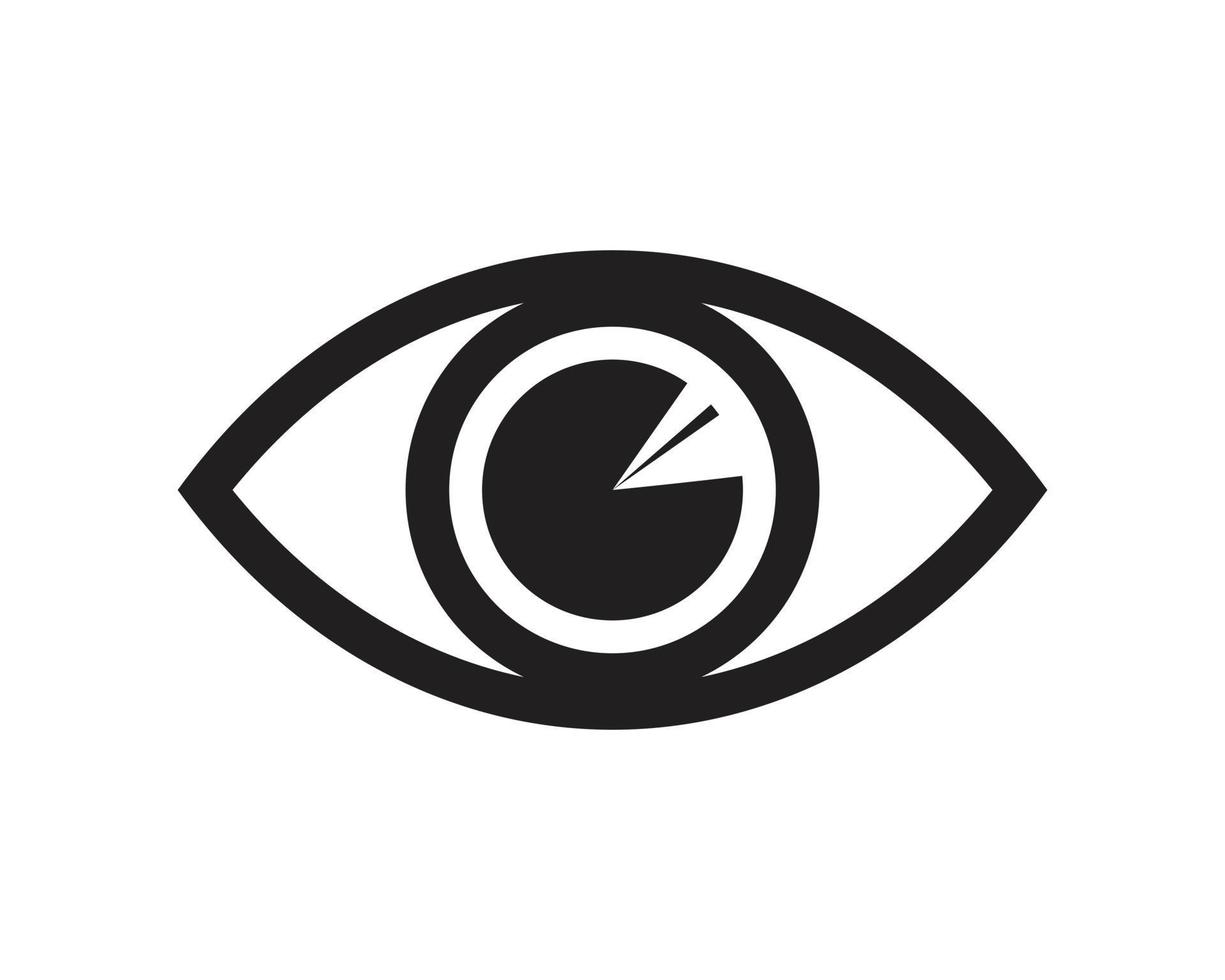 Eye Sign Icon template black color editable.  Eye Sign Icon symbol Flat vector illustration for graphic and web design.