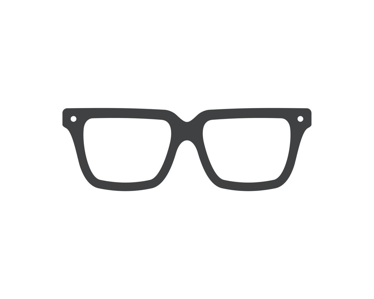 Glasses icon symbol Flat vector illustration for graphic and web design.