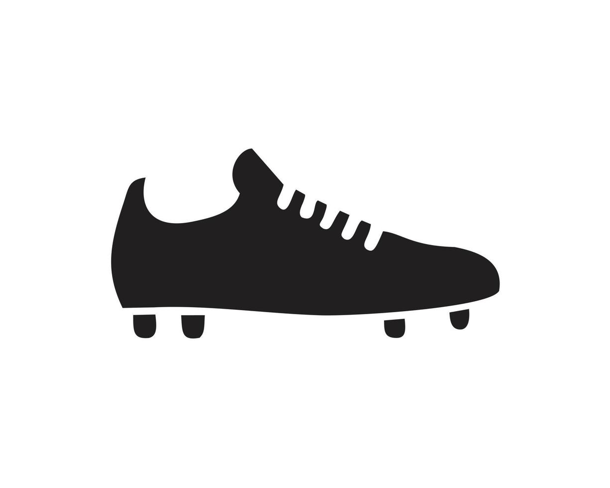 Plantilla de icono de botas de fútbol en color negro editable. Ilustración de vector plano de símbolo de icono de botas de fútbol para diseño gráfico y web.