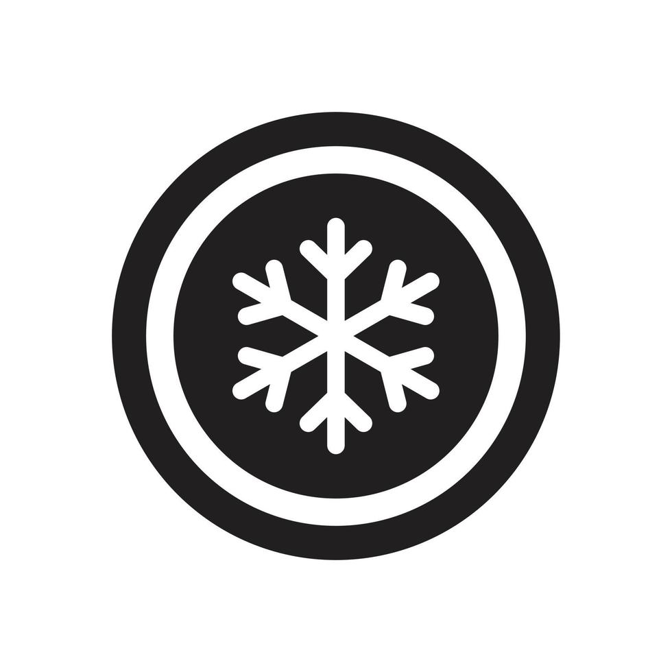 congelado, plantilla de icono de nieve color negro editable. Congelado, símbolo de icono de nieve ilustración vectorial plana para diseño gráfico y web. vector