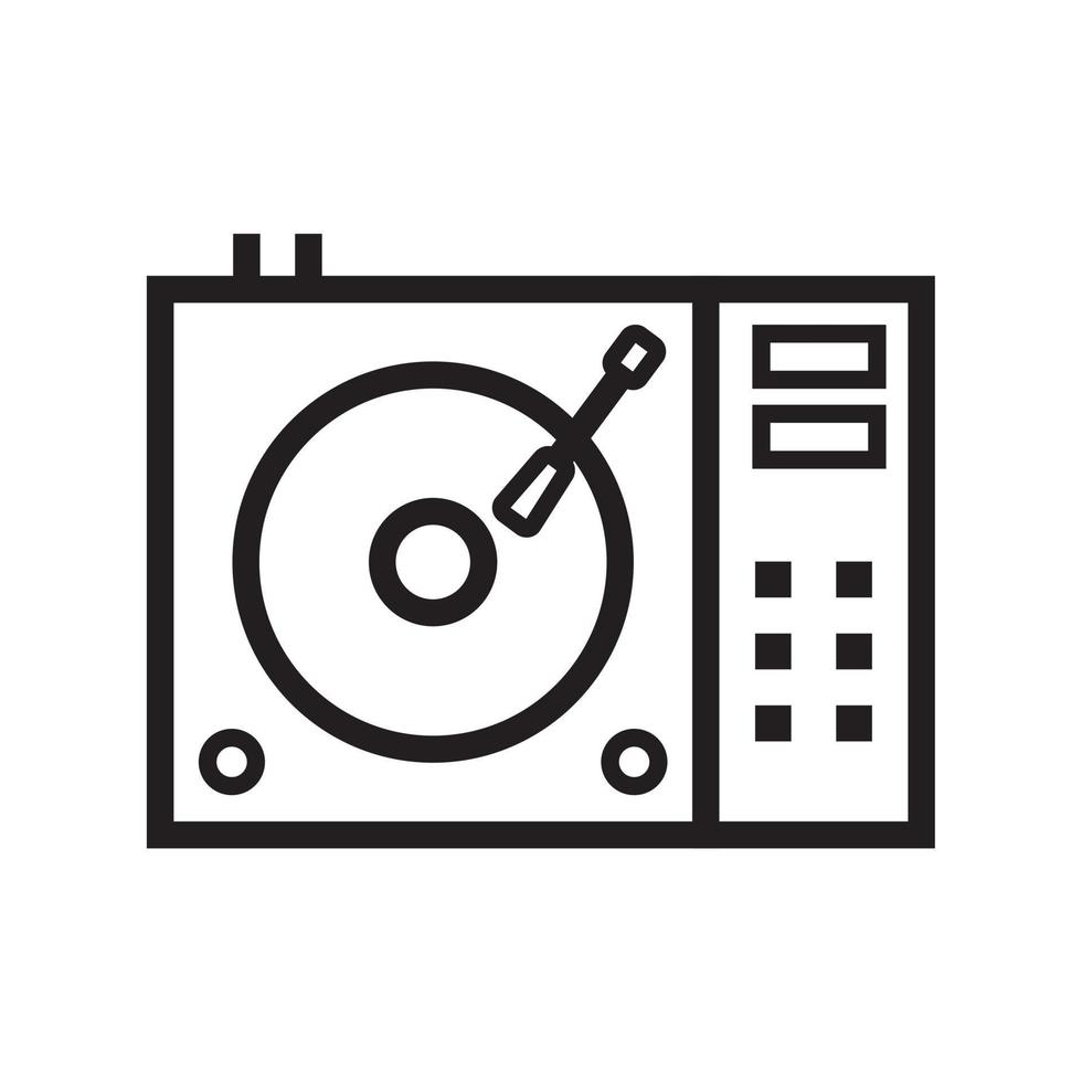 control remoto dj para reproducir y mezclar plantilla de icono de música color negro editable. dj remoto para reproducir y mezclar música icono símbolo ilustración vectorial plana para diseño gráfico y web. vector