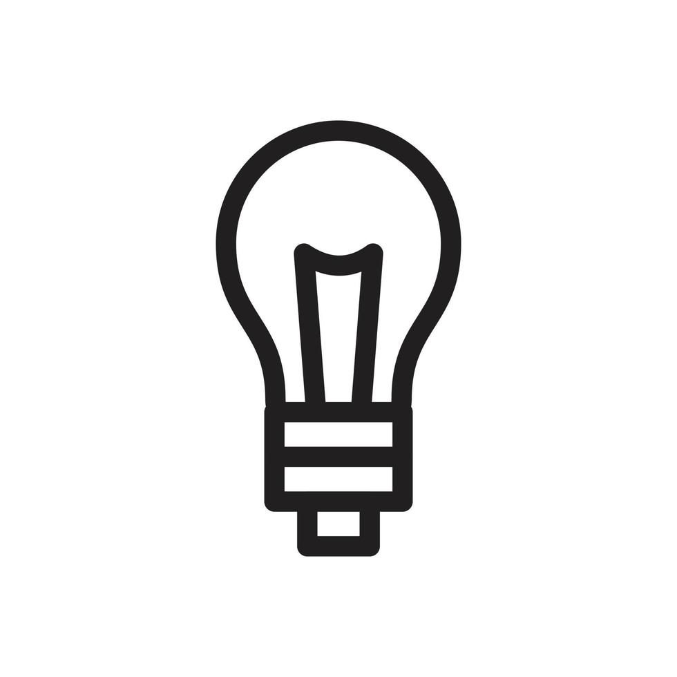 Bulb Lamp Icon template black color editable. Bulb Lamp Icon symbol Flat vector illustration for graphic and web design.