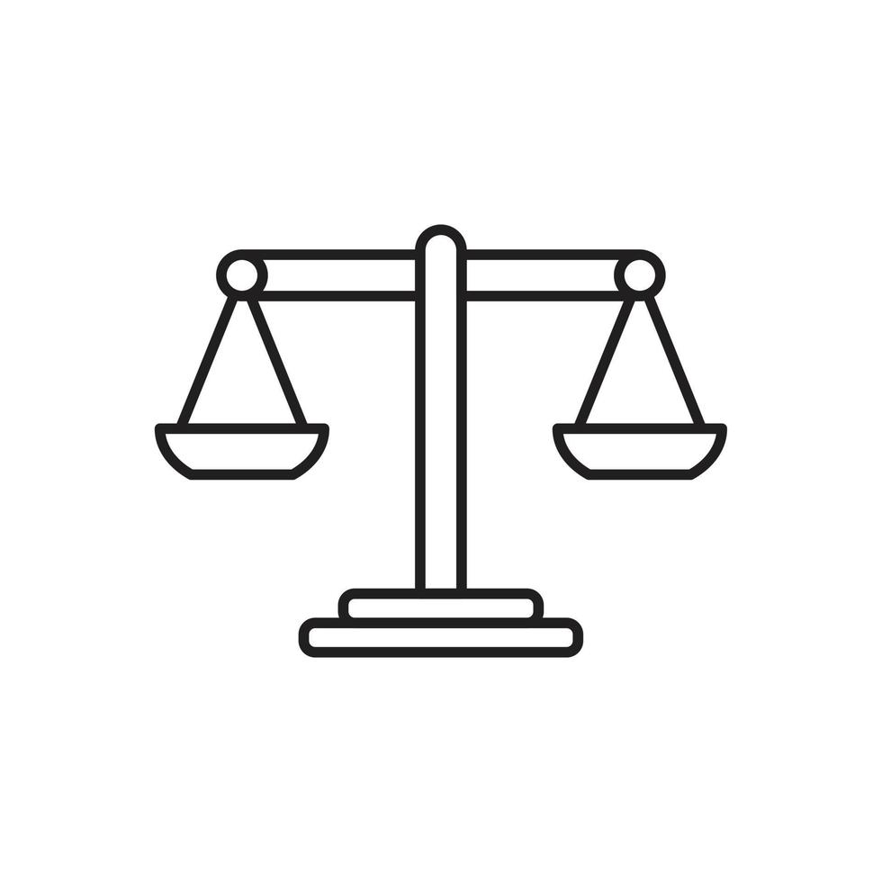 scale icon template black color editable. vector