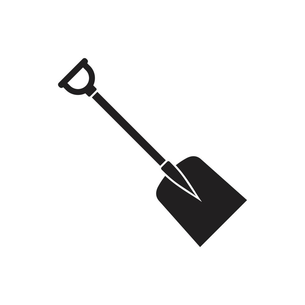 Shovel icon template black color editable. Shovel icon symbol Flat vector illustration for graphic and web design.