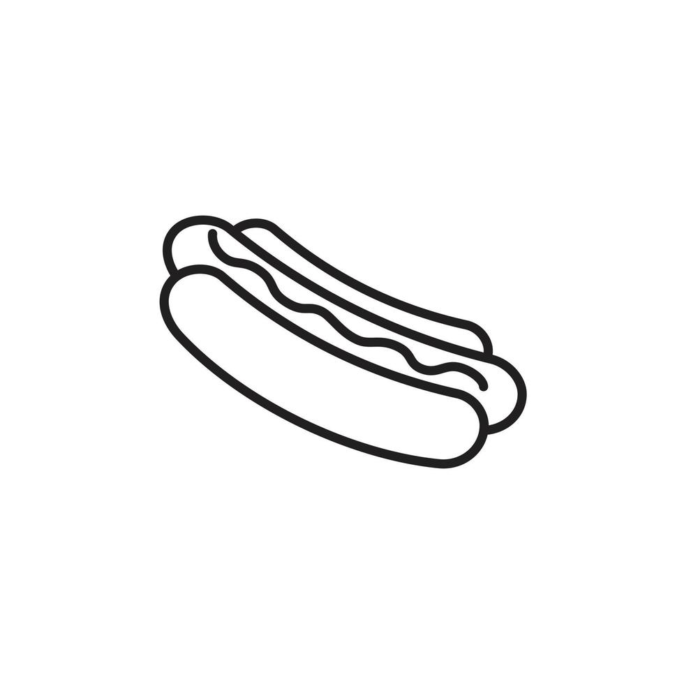 Hot Dog icon template black color editable. Hot Dog icon symbol Flat vector illustration for graphic and web design.