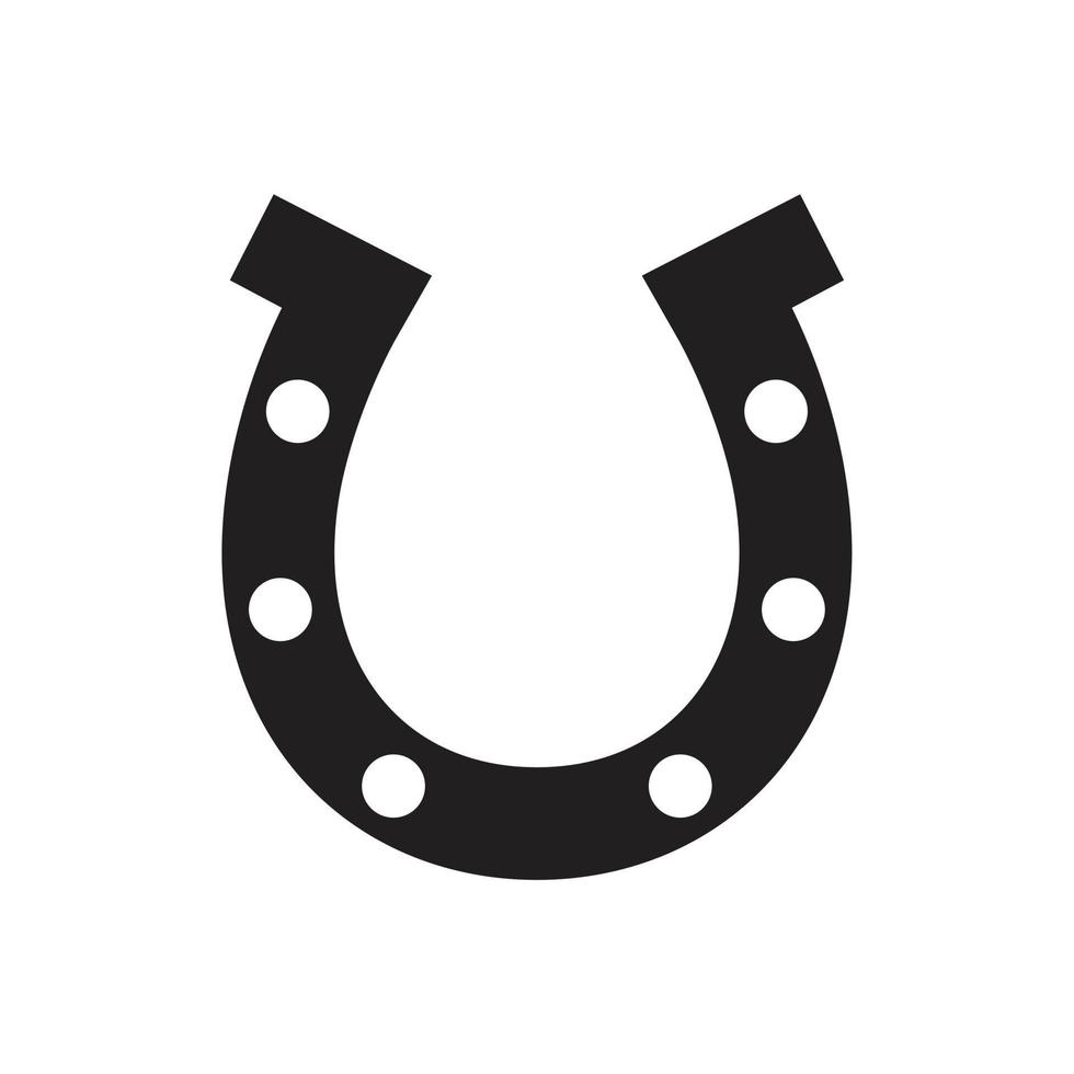 Horse shoe Icon template black color editable. Horse shoe Icon symbol Flat vector illustration for graphic and web design.