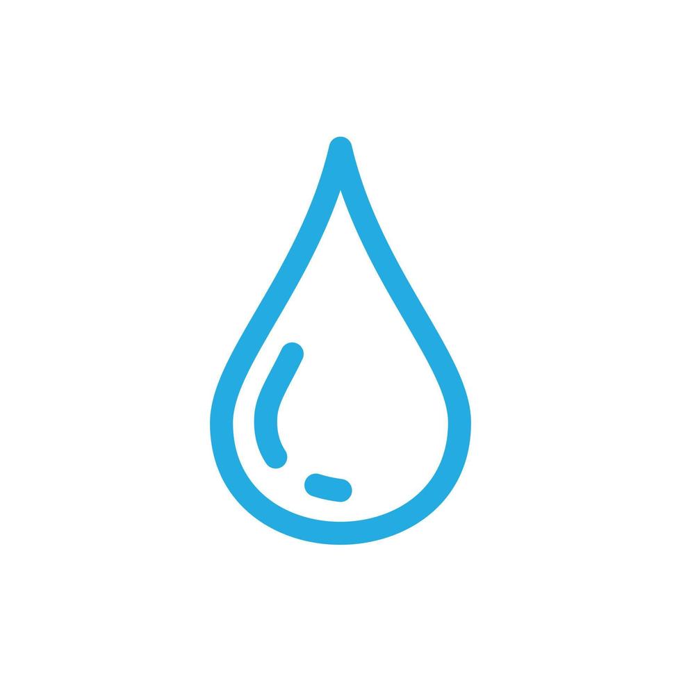 A drop icon template black color editable. vector