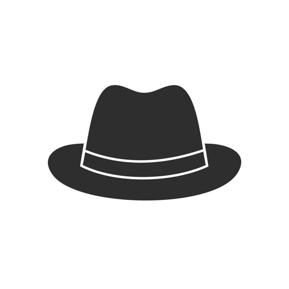 Hat icon template black color editable. Hat icon symbol Flat vector illustration for graphic and web design.