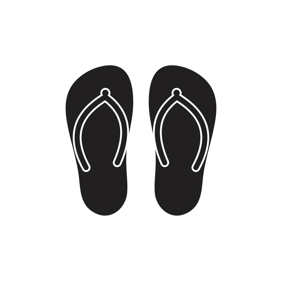 Slippers icon template black color editable. Slippers icon symbol Flat ...