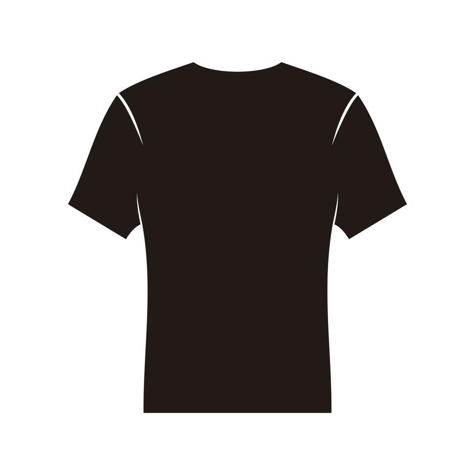 icono de camiseta delantera y trasera vector