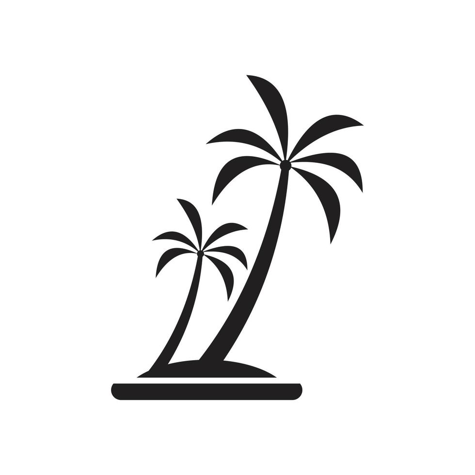 Palm tree Icon template black color editable. Palm tree Icon symbol Flat vector illustration for graphic and web design.