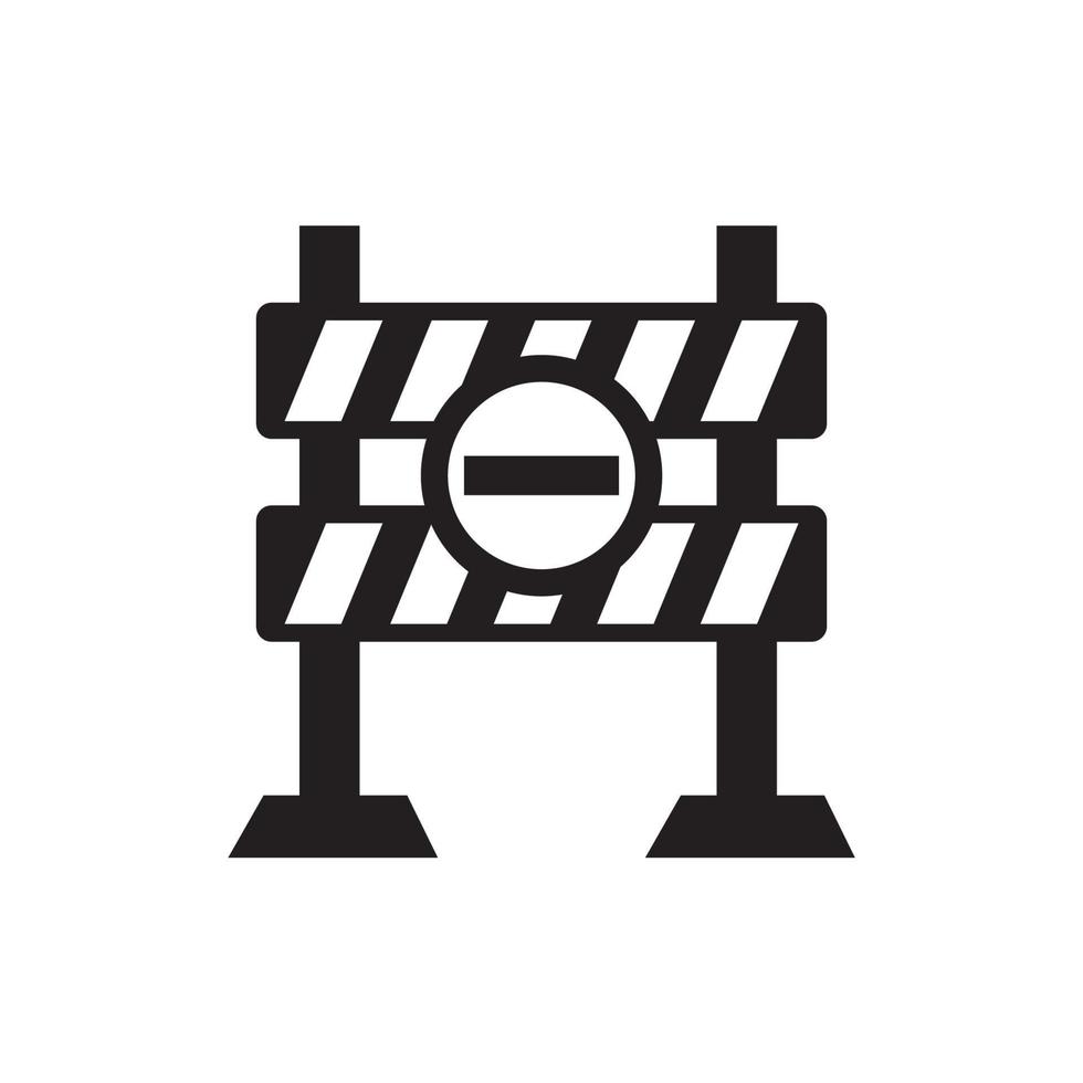 Roadblock icon vector image