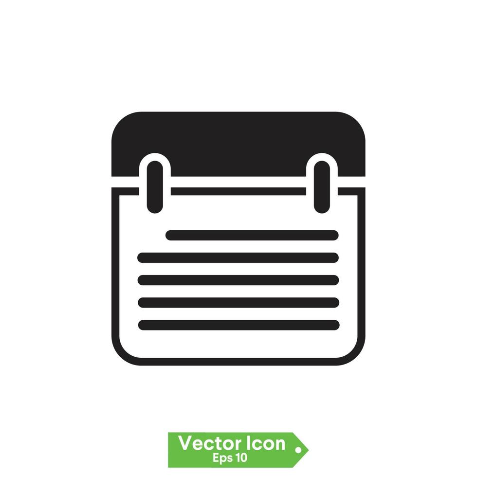 icono de documento. archivo, documento de texto, una hoja de documento de papel. símbolo para sitios web modernos y diseños de interfaz de usuario de aplicaciones móviles vector