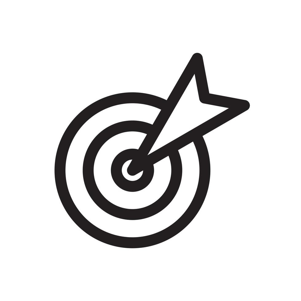 plantilla de icono de flecha de enfoque color negro editable. ilustración de vector plano de símbolo de icono de flecha de enfoque para diseño gráfico y web.