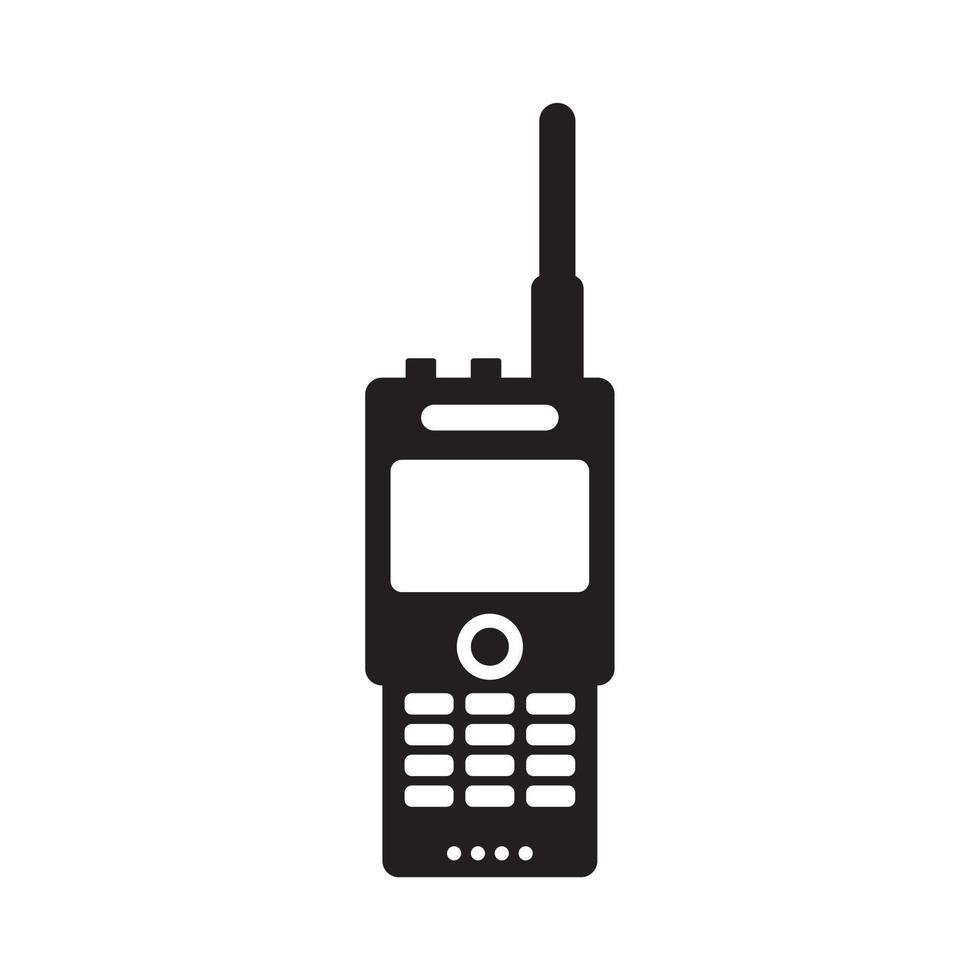 walkie talkie set icono ilustración vectorial para diseño gráfico y web. vector