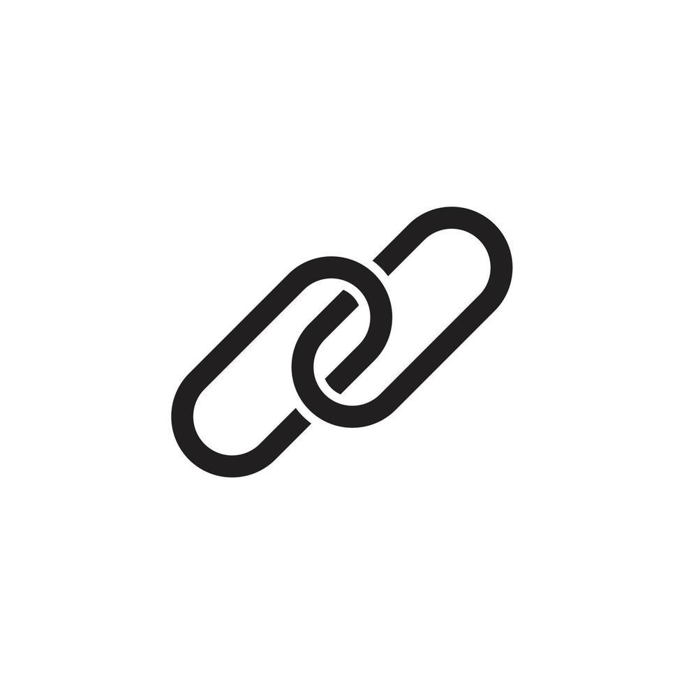 link icon template black color editable. vector