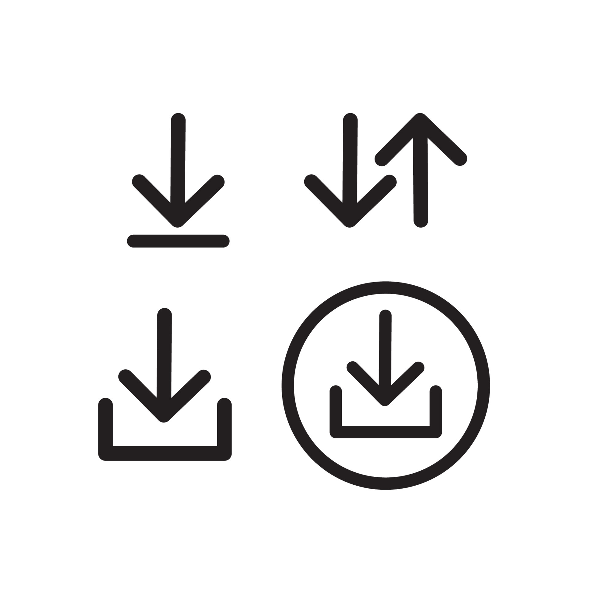 Download icon, Dwonloaded, Button, Vector Illustration 6693920 Vector