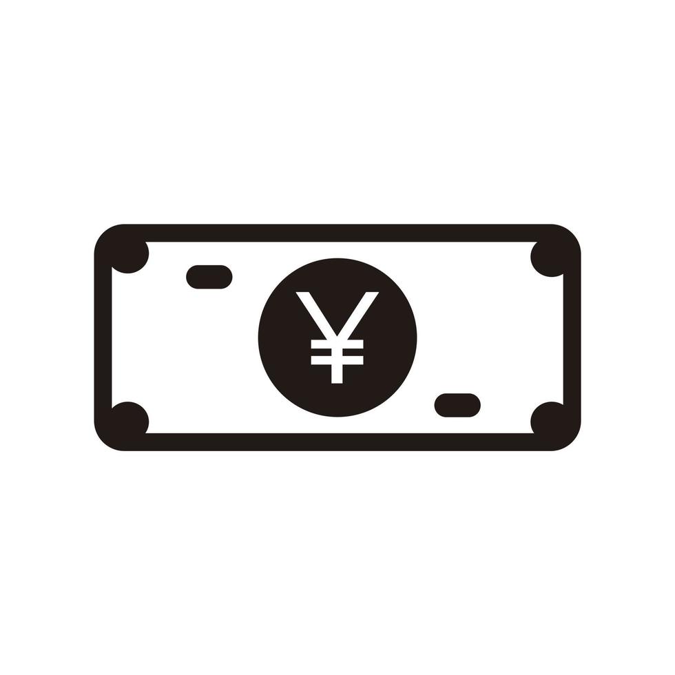 Yen Sign Icon, Yen vector. vector