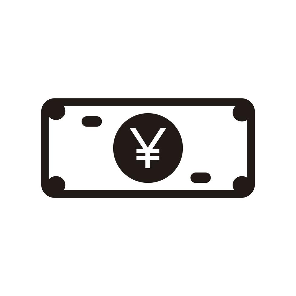 Yen Sign Icon, Yen vector. vector