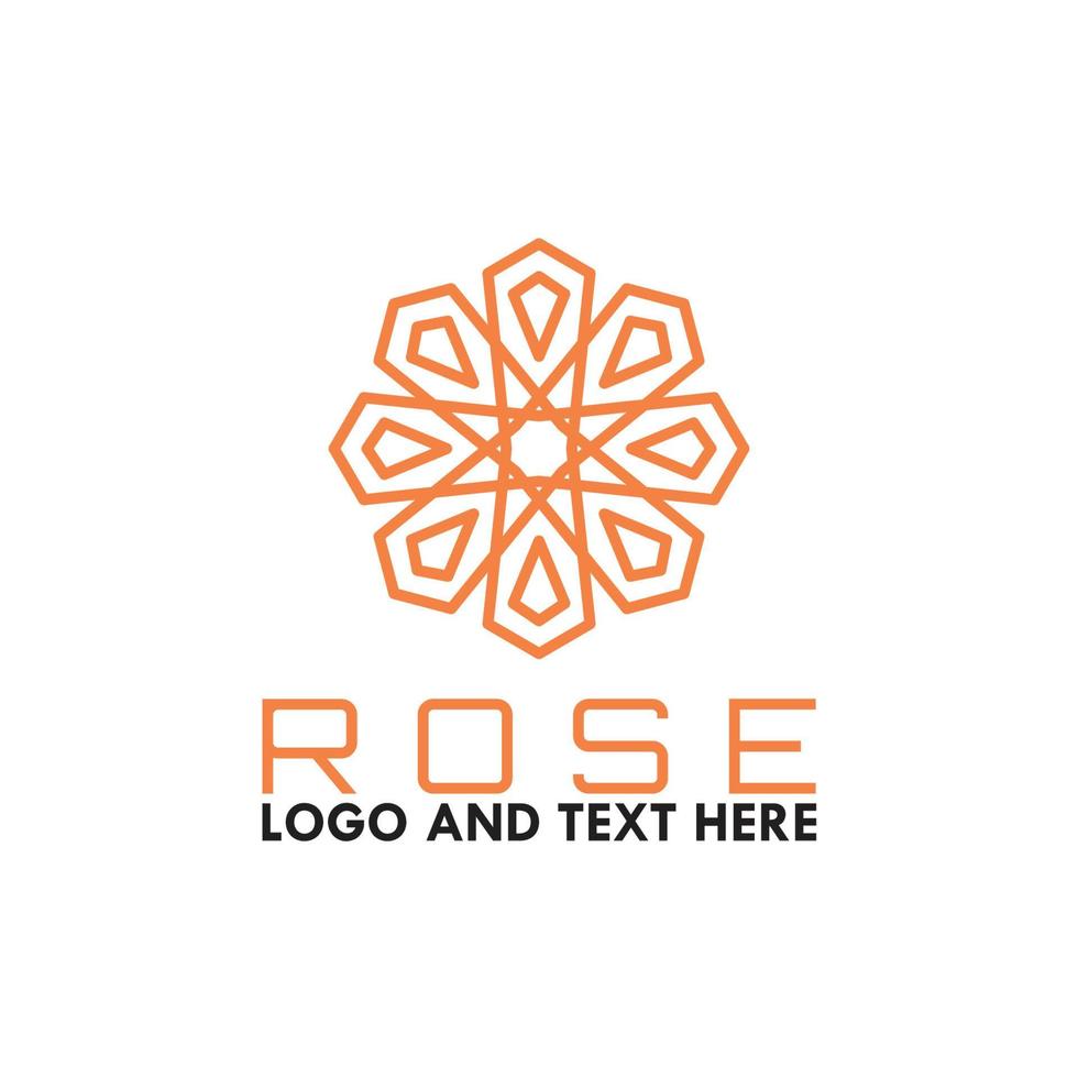 Rose logo vector