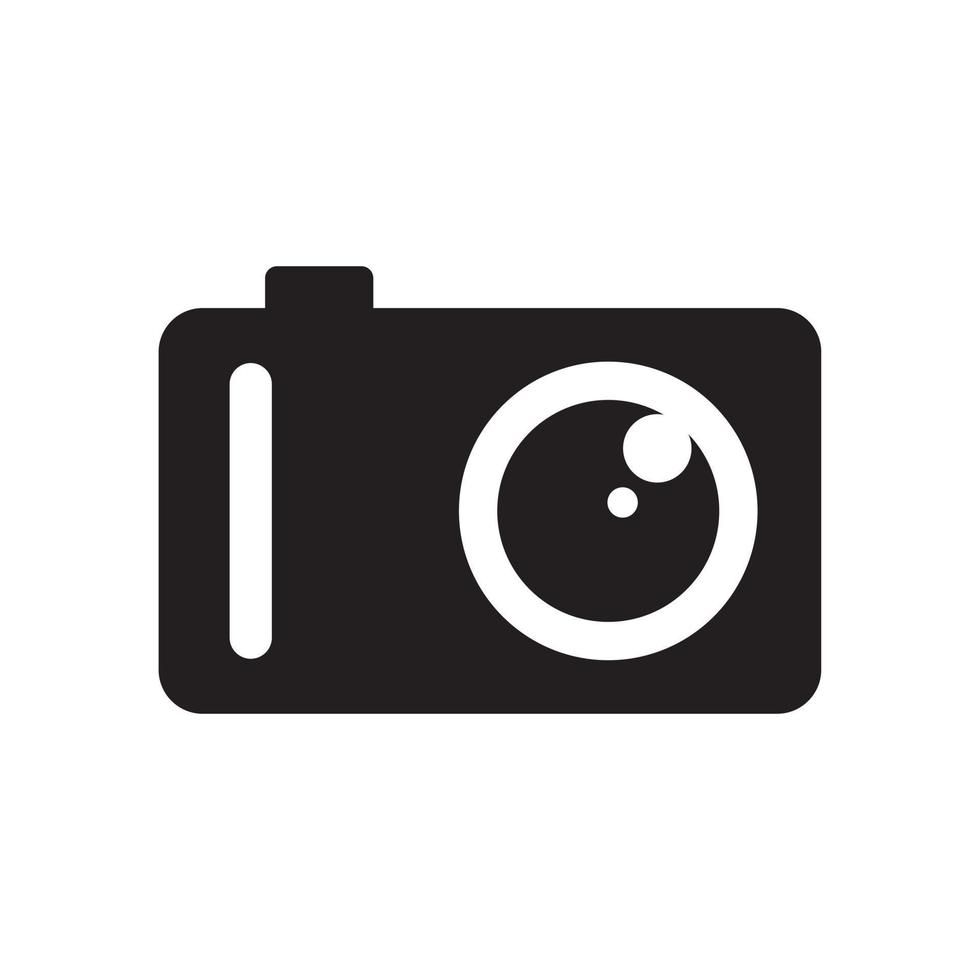 Camera icon template black color editable. Camera icon symbol Flat vector illustration for graphic and web design.