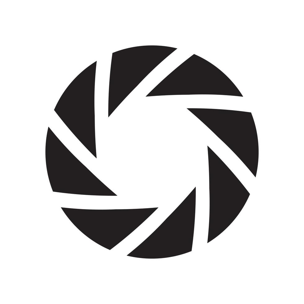 Shutter, lenses Icon template black color editable. Shutter, lenses Icon symbol Flat vector illustration for graphic and web design.
