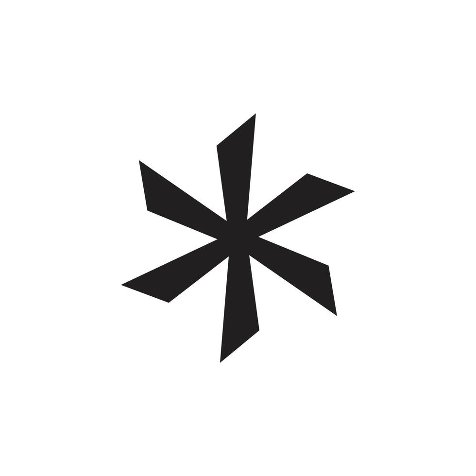 black fan and propeller icon template black color editable. black fan and propeller icon symbol Flat vector illustration for graphic and web design.